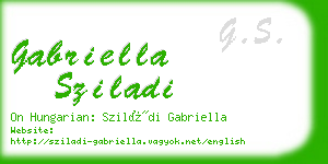 gabriella sziladi business card